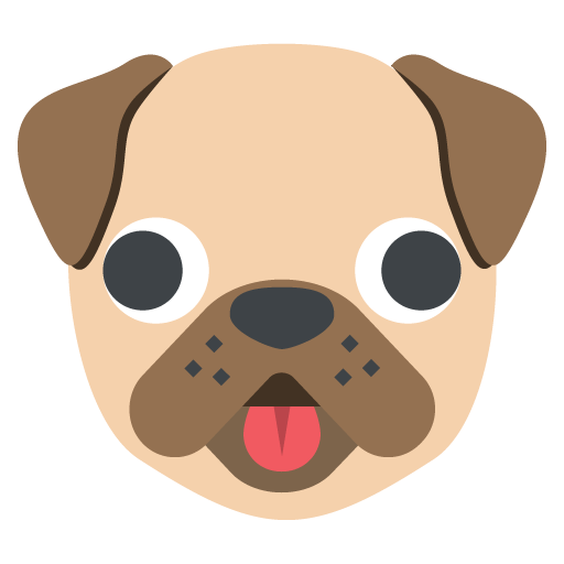 Dog Face as drawn by JoyPixels in 2.2