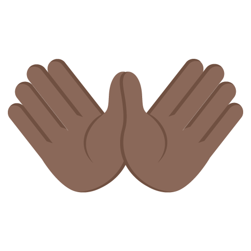 Open Hands: Dark Skin Tone, the design in this release