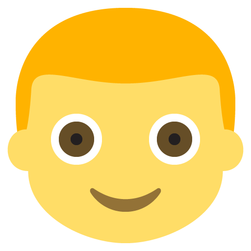 Boy as drawn by JoyPixels in 2.2