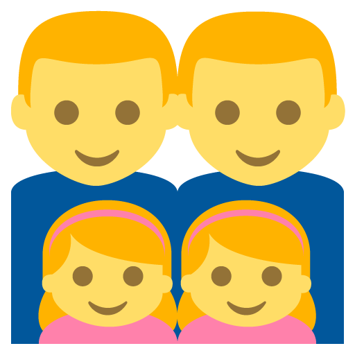 Family: Man, Man, Girl, Girl, the design in this release