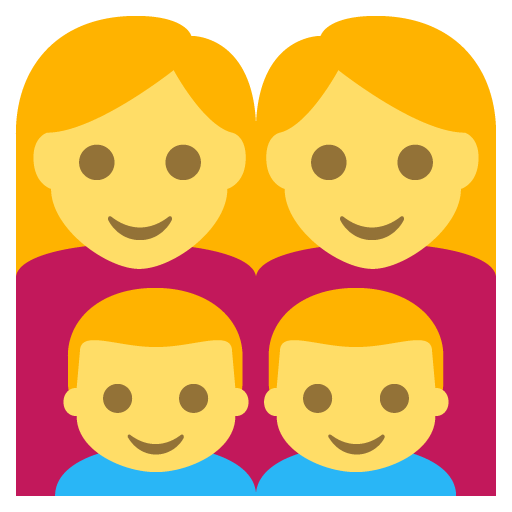 Family: Woman, Woman, Boy, Boy, the design in this release