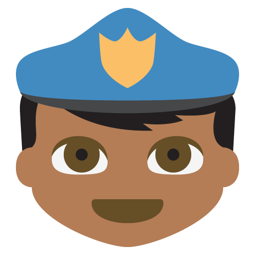 Police Officer: Medium-Dark Skin Tone, the design in this release