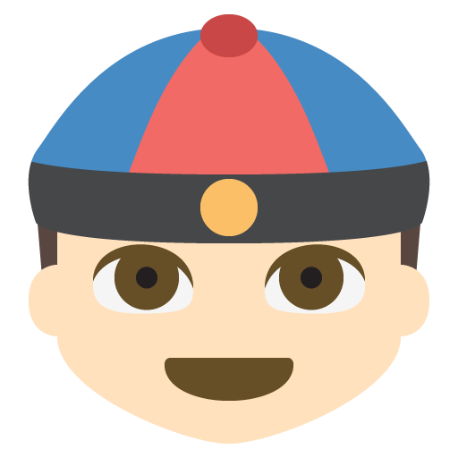 Person with Skullcap: Light Skin Tone, the design in this release