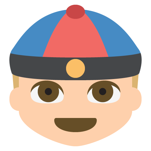 Person with Skullcap: Medium-Light Skin Tone, the design in this release