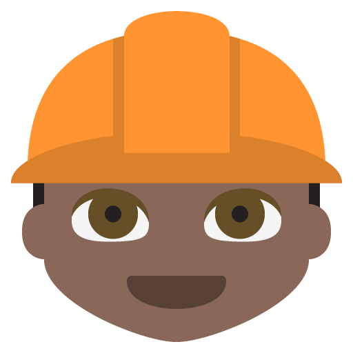 Construction Worker: Dark Skin Tone, the design in this release