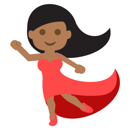 Woman Dancing: Medium-Dark Skin Tone, the design in this release