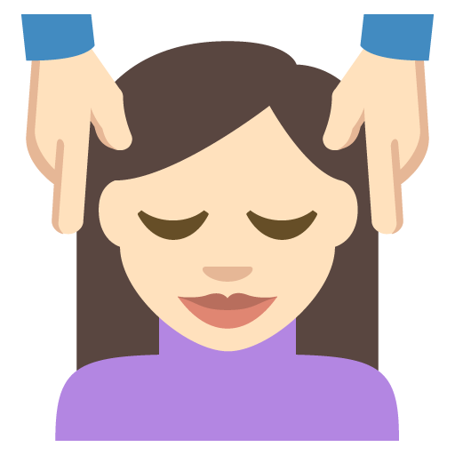 Person Getting Massage: Light Skin Tone, the design in this release