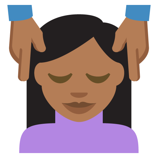 Person Getting Massage: Medium-Dark Skin Tone, the design in this release
