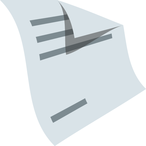 Page Facing up as drawn by JoyPixels in 2.2