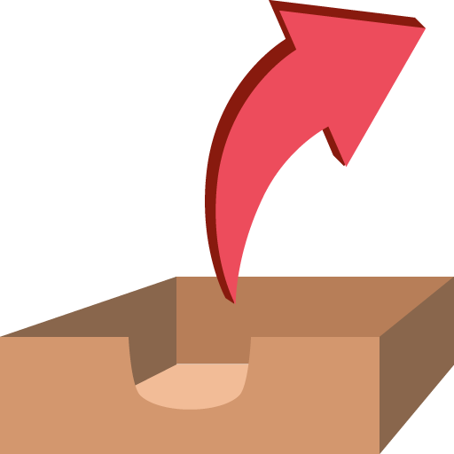 Outbox Tray as drawn by JoyPixels in 2.2