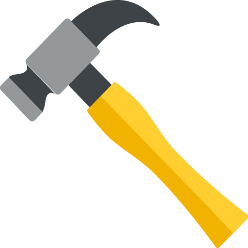 Hammer as drawn by JoyPixels in 2.2