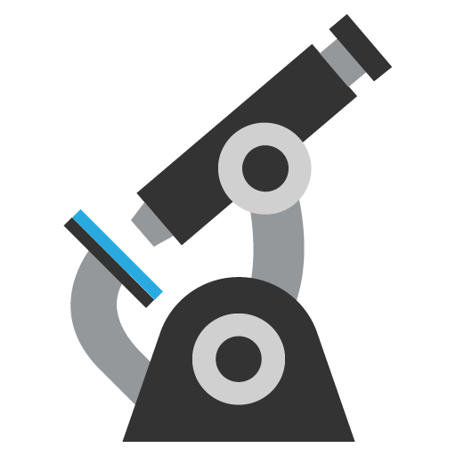 Microscope as drawn by JoyPixels in 2.2