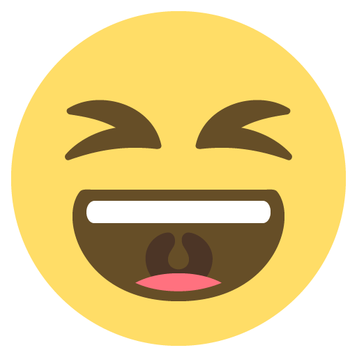 Grinning Squinting Face, the design in this release