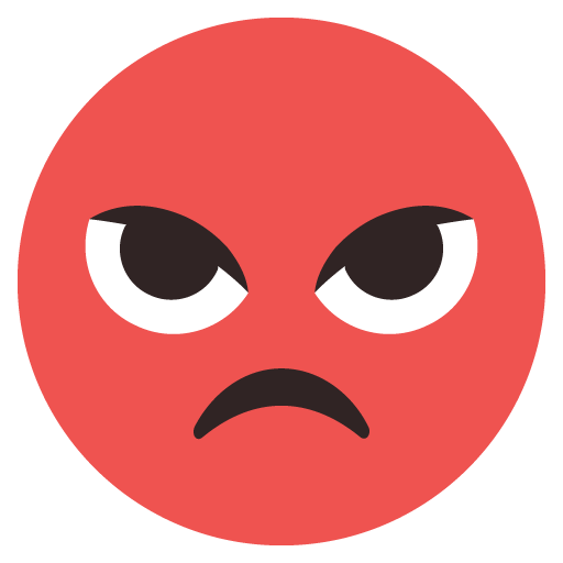 Enraged Face as drawn by JoyPixels in 2.2