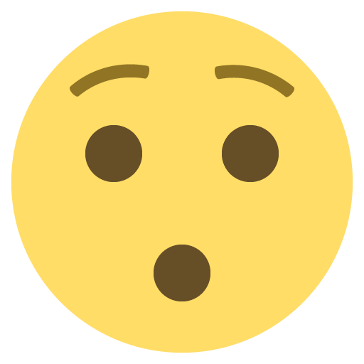 Hushed Face as drawn by JoyPixels in 2.2