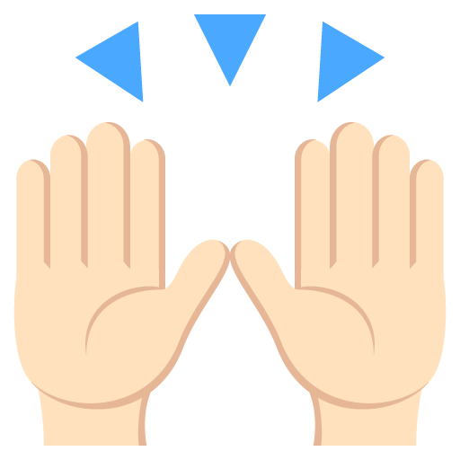 Raising Hands: Light Skin Tone, the design in this release