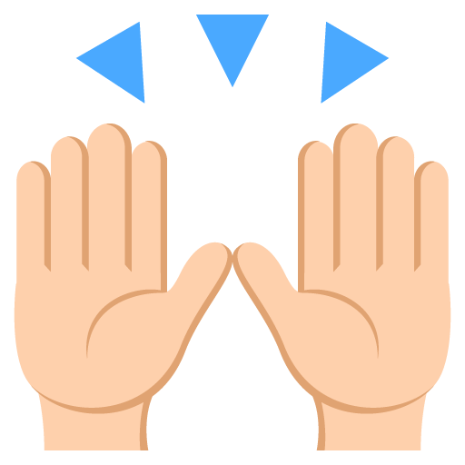 Raising Hands: Medium-Light Skin Tone, the design in this release