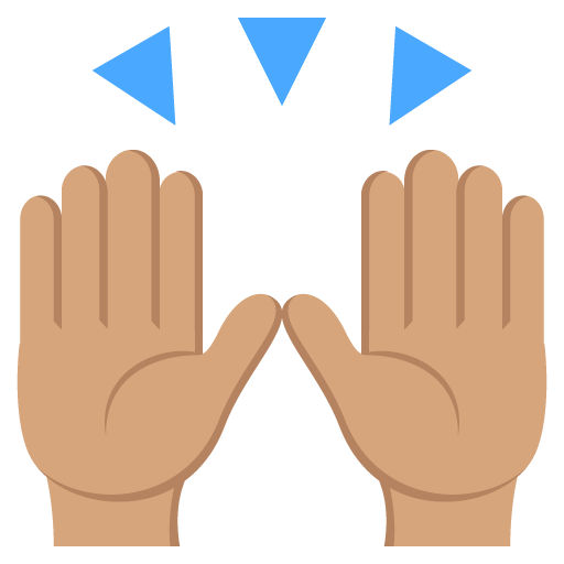 Raising Hands: Medium Skin Tone, the design in this release