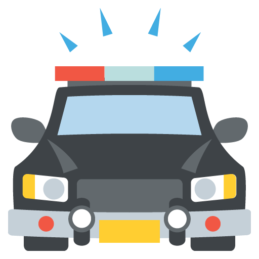 Oncoming Police Car, the design in this release