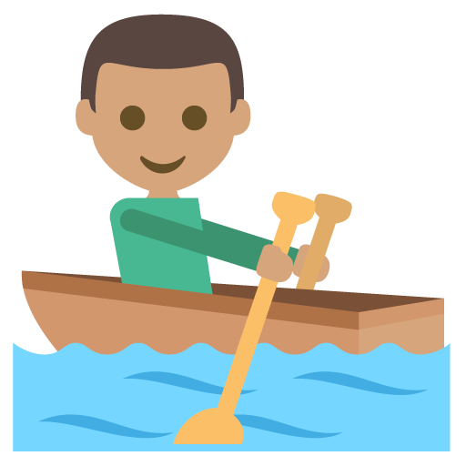 Person Rowing Boat: Medium Skin Tone, the design in this release