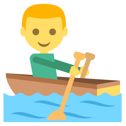 Person Rowing Boat, the design in this release