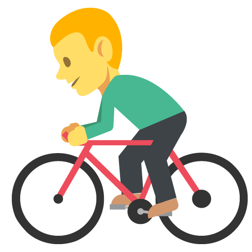 Person Biking, the design in this release