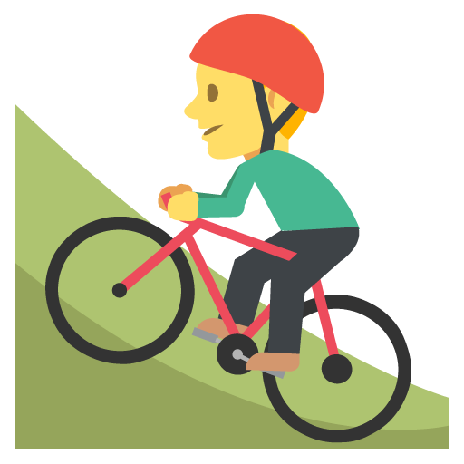 Person Mountain Biking, the design in this release