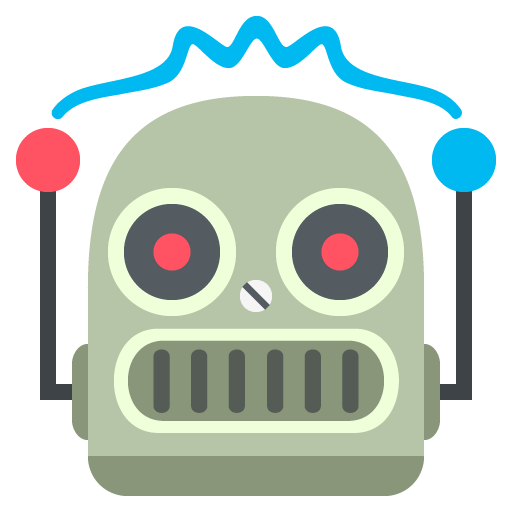Robot as drawn by JoyPixels in 2.2