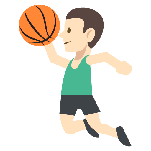 Person Bouncing Ball: Light Skin Tone, the design in this release