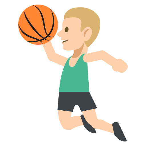 Person Bouncing Ball: Medium-Light Skin Tone, the design in this release