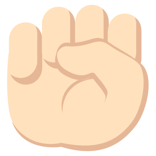 Raised Fist: Light Skin Tone, the design in this release