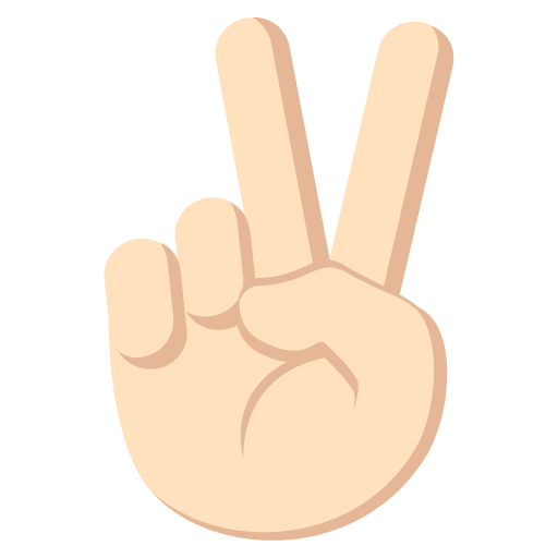 Victory Hand: Light Skin Tone, the design in this release