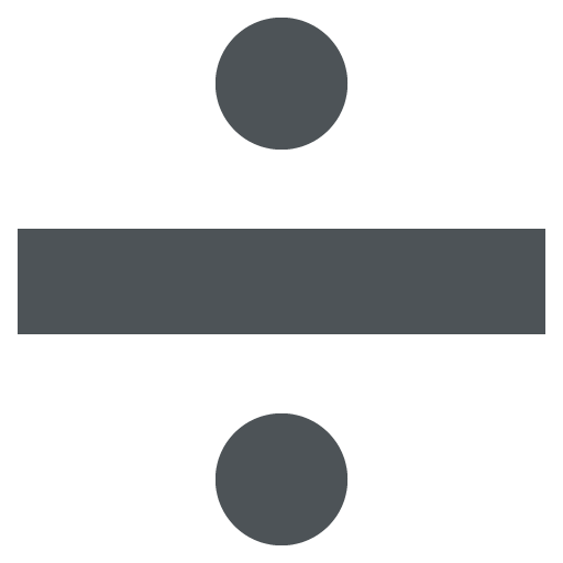 Divide as drawn by JoyPixels in 2.2