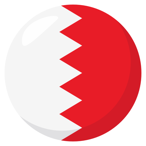 Flag: Bahrain as drawn by JoyPixels in 3.0