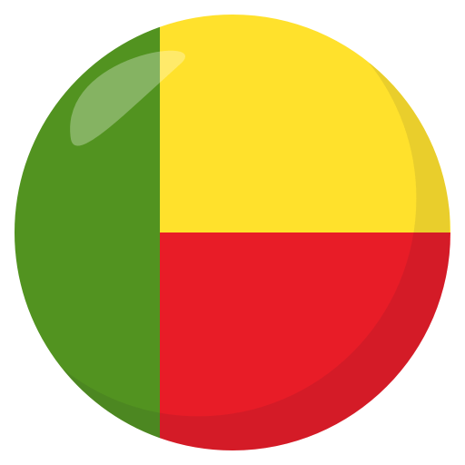 Flag: Benin as drawn by JoyPixels in 3.0