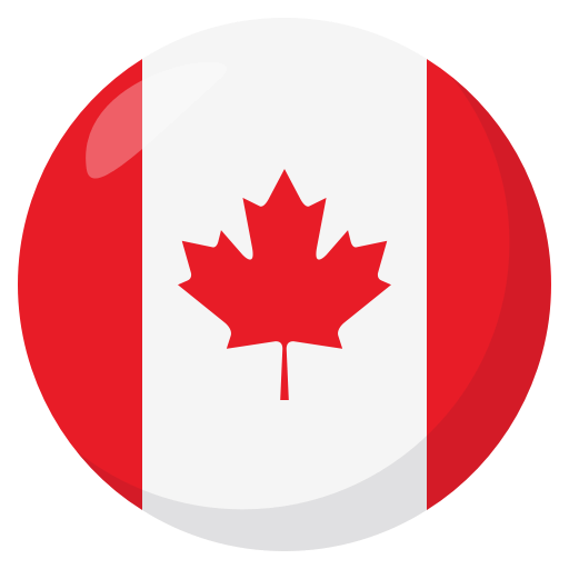 Flag: Canada as drawn by JoyPixels in 3.0