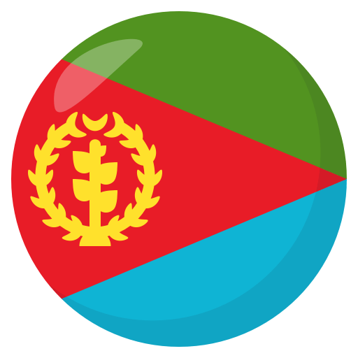 Flag: Eritrea as drawn by JoyPixels in 3.0