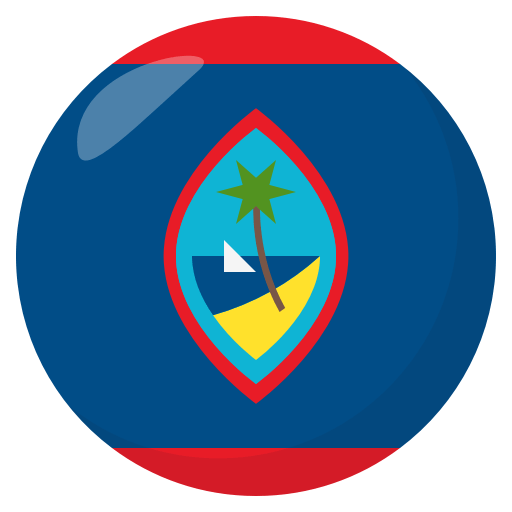 Flag: Guam as drawn by JoyPixels in 3.0