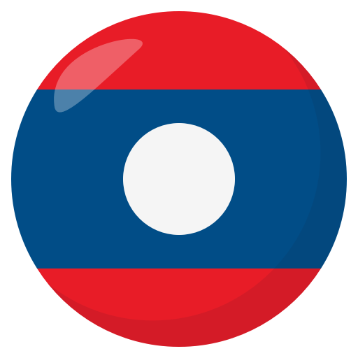 Flag: Laos as drawn by JoyPixels in 3.0