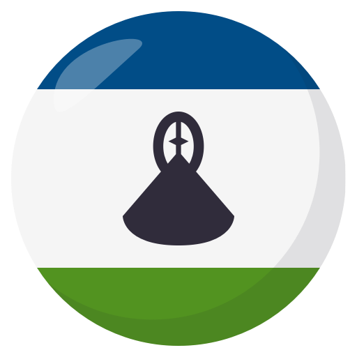 Flag: Lesotho as drawn by JoyPixels in 3.0