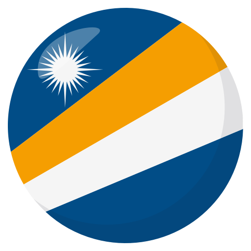 Flag: Marshall Islands as drawn by JoyPixels in 3.0