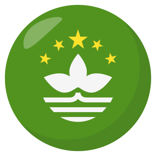 Flag: Macao SAR China as drawn by JoyPixels in 3.0