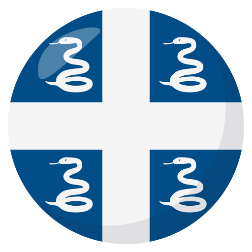 Flag: Martinique as drawn by JoyPixels in 3.0