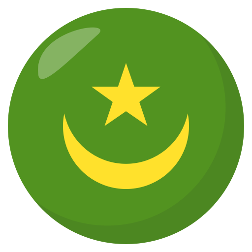 Flag: Mauritania as drawn by JoyPixels in 3.0