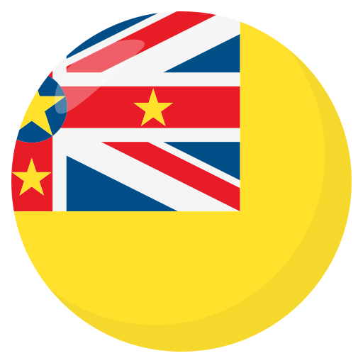 Flag: Niue as drawn by JoyPixels in 3.0
