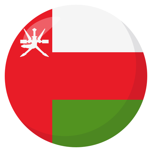 Flag: Oman as drawn by JoyPixels in 3.0