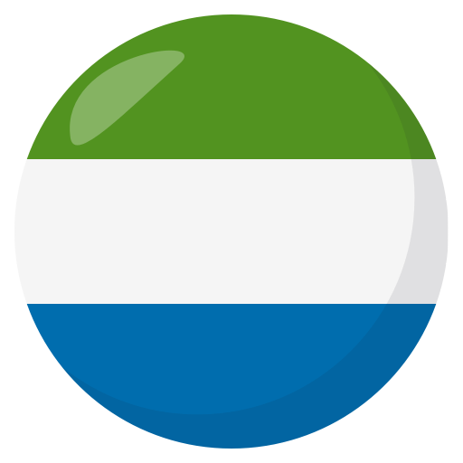 Flag: Sierra Leone as drawn by JoyPixels in 3.0