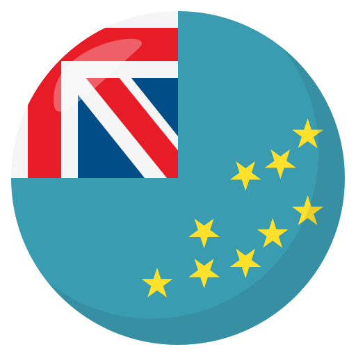 Flag: Tuvalu as drawn by JoyPixels in 3.0