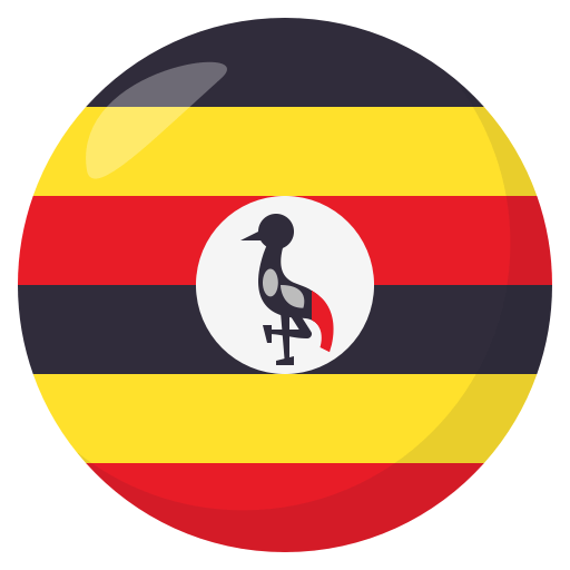 Flag: Uganda as drawn by JoyPixels in 3.0