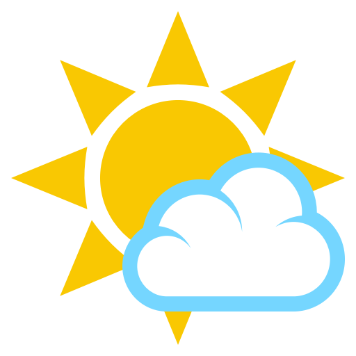 Sun Behind Small Cloud as drawn by JoyPixels in 3.0